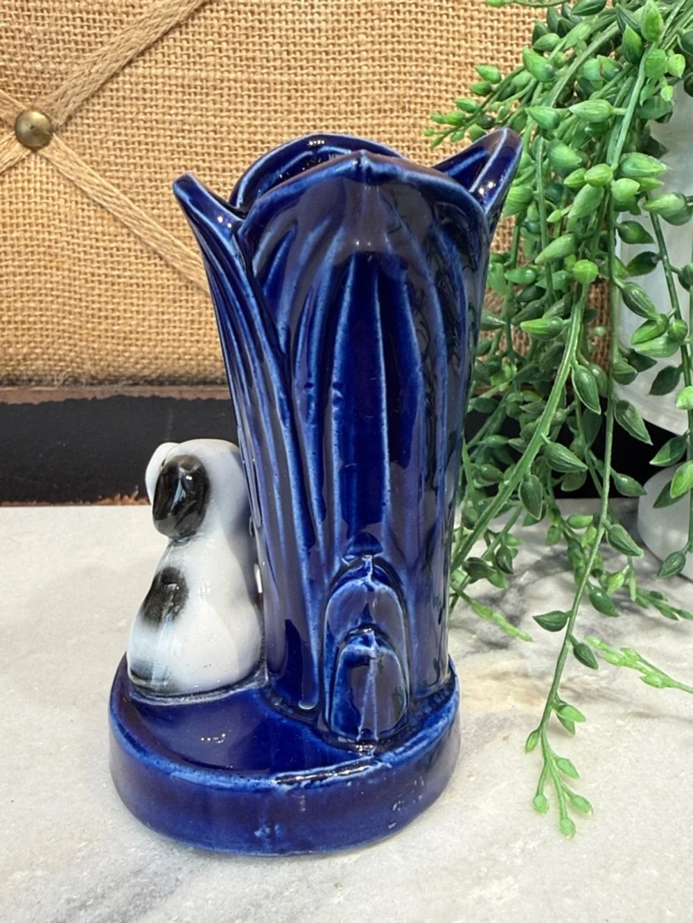 Vintage blue vase